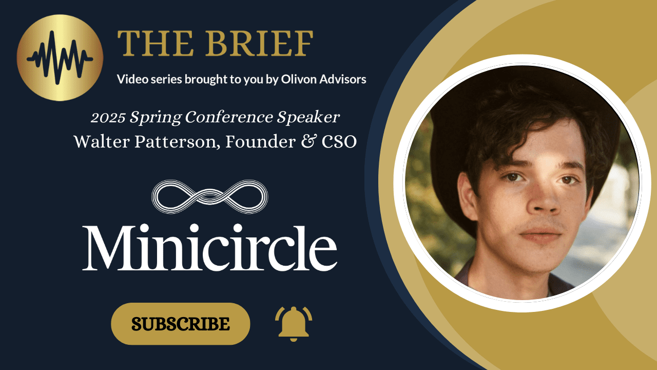 Walter Patterson, Founder & CSO of Minicircle
